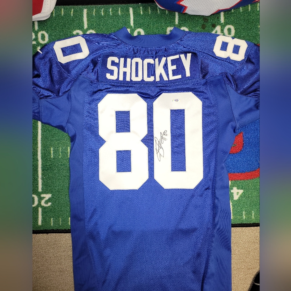 2000 Nike Authentic Pro Model  Signed Jeremy Shockey New York Giants Jersey